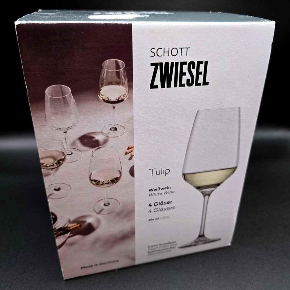 Schott Zwiesel Tulip White Wine Glasses Set of 4 Tritan Crystal 12oz Germany